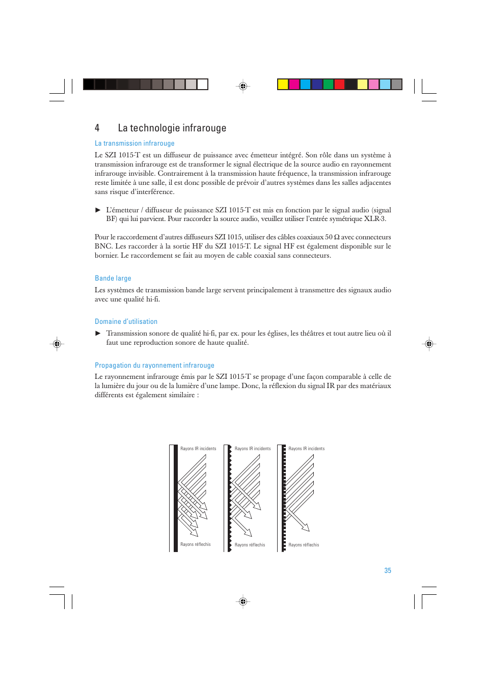 4la technologie infrarouge | Sennheiser SZI 1015-T User Manual | Page 35 / 86