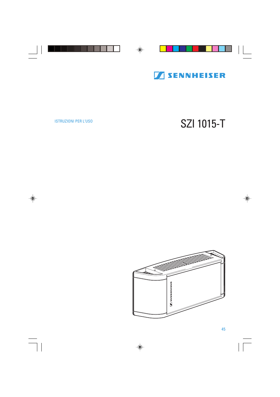 Szi 1015-t | Sennheiser SZI 1015-T User Manual | Page 45 / 86