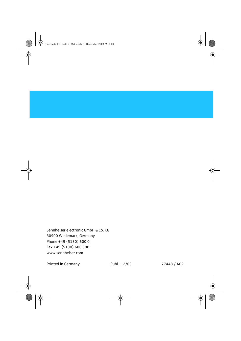 Sennheiser SZI 1015-T User Manual | Page 86 / 86