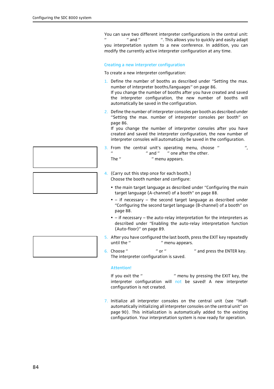 Creating a new interpreter configuration | Sennheiser CONFERENCE SYSTEM SDC 8000 User Manual | Page 84 / 116