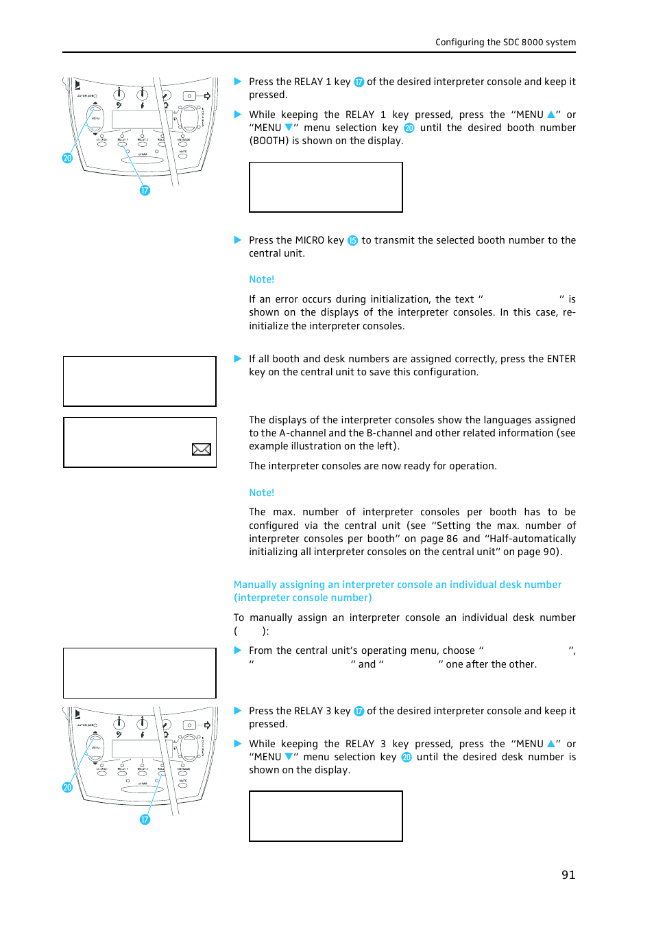 Sennheiser CONFERENCE SYSTEM SDC 8000 User Manual | Page 91 / 116