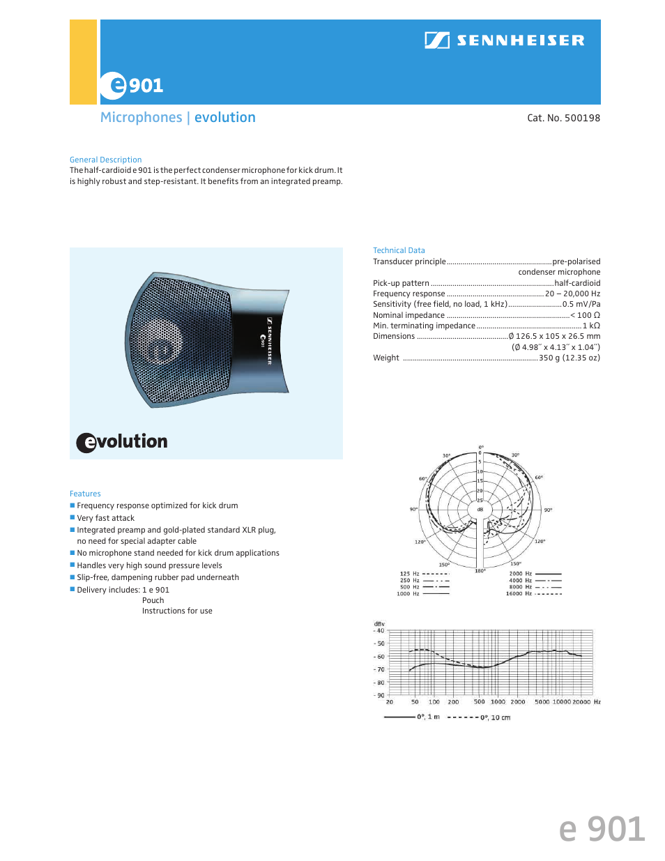 Sennheiser 500198 User Manual | 1 page