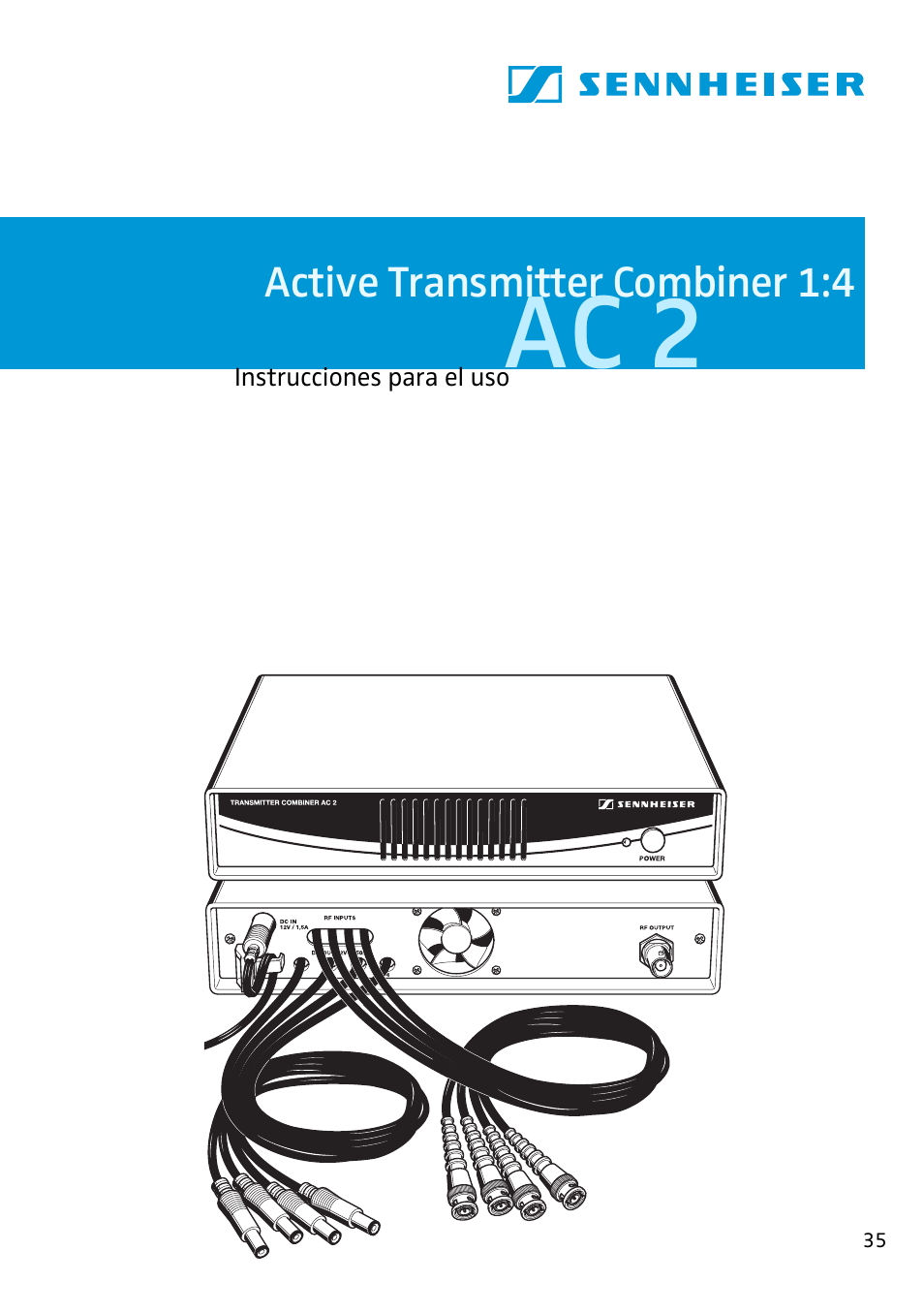 Ac2_bda_spa, Ac 2 | Sennheiser Active Transmitter Combiner 1:4 AC2 User Manual | Page 23 / 34