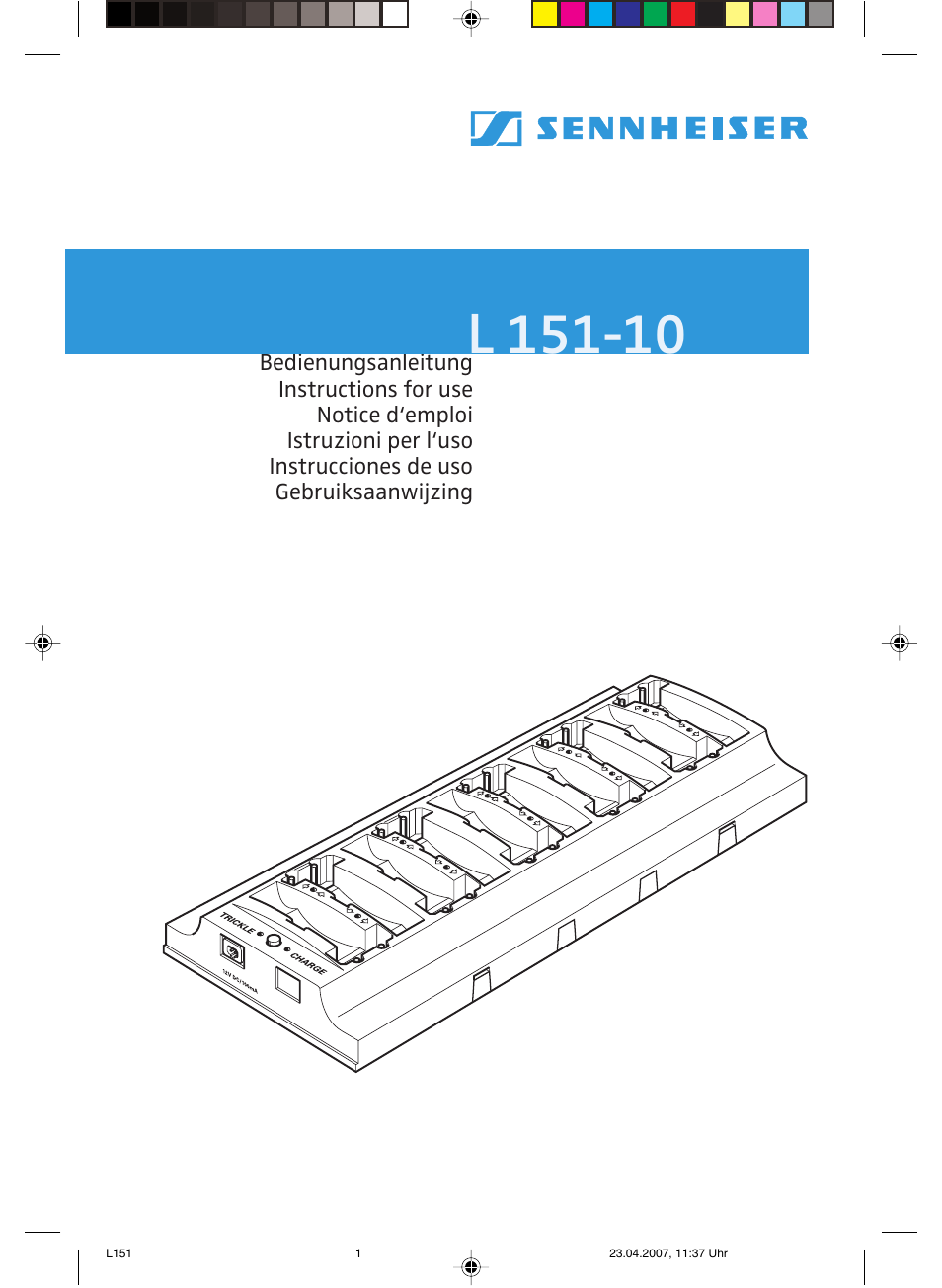 Sennheiser L151-10 User Manual | 28 pages