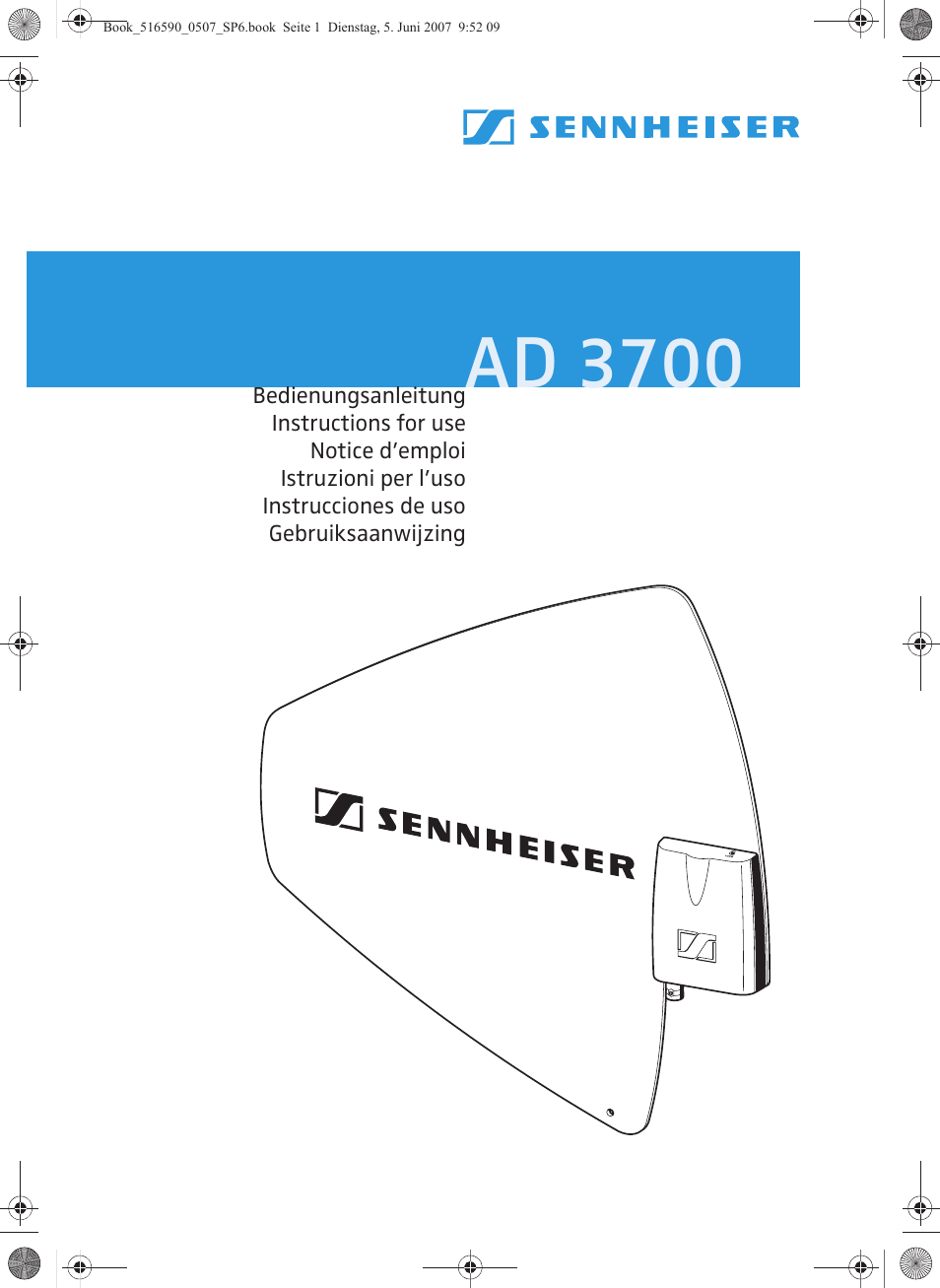 Sennheiser AD 3700 User Manual | 41 pages