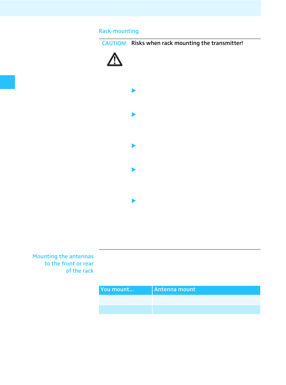 Rack-mounting | Sennheiser Tourguide Wireless Transmitter SR 2020 D User Manual | Page 12 / 32