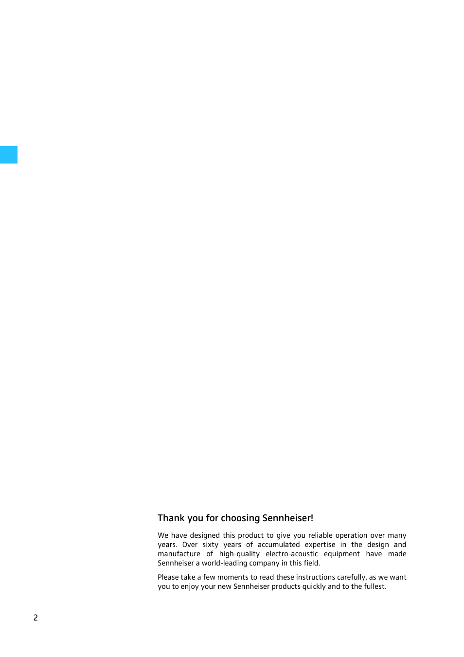 Sennheiser W300 User Manual | Page 2 / 45