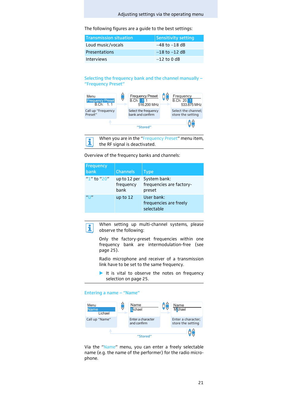 Sennheiser SKM100 User Manual | Page 22 / 38