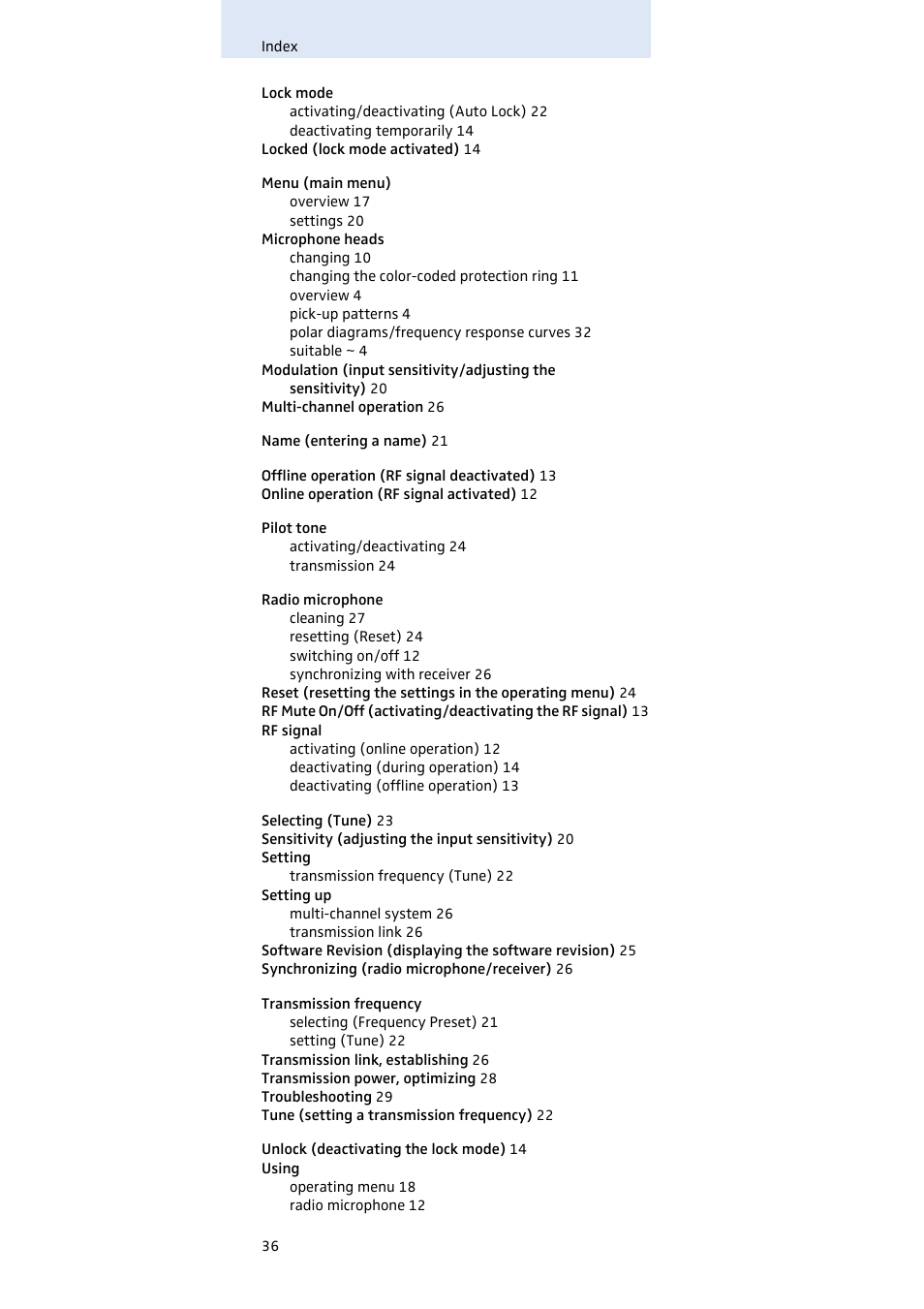 Sennheiser SKM100 User Manual | Page 37 / 38