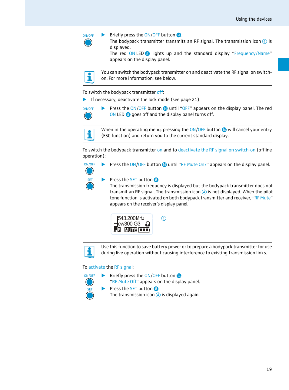 Sennheiser EvolutionWireless EW 300 Series User Manual | Page 21 / 42