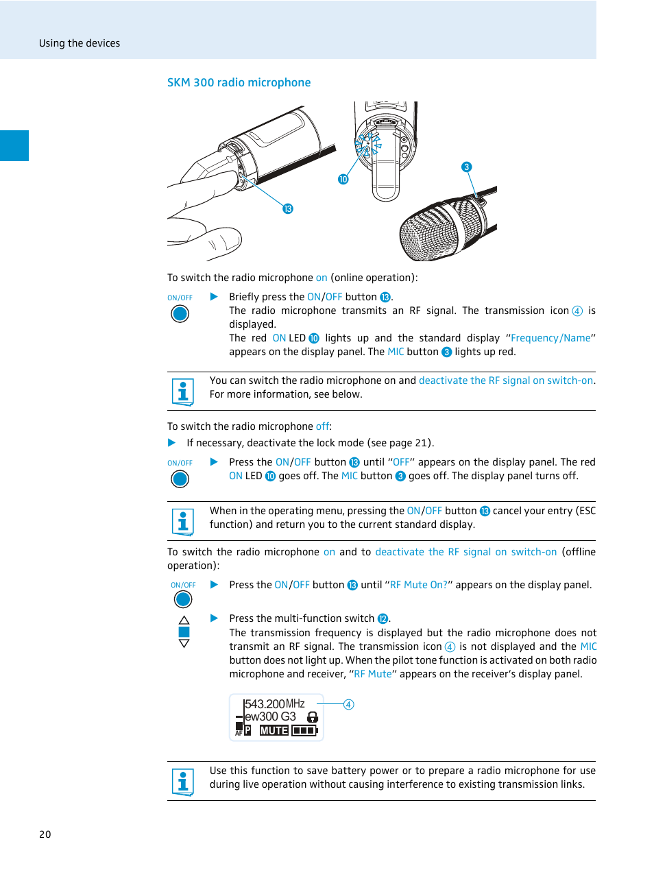 Skm 300 radio microphone | Sennheiser EvolutionWireless EW 300 Series User Manual | Page 22 / 42