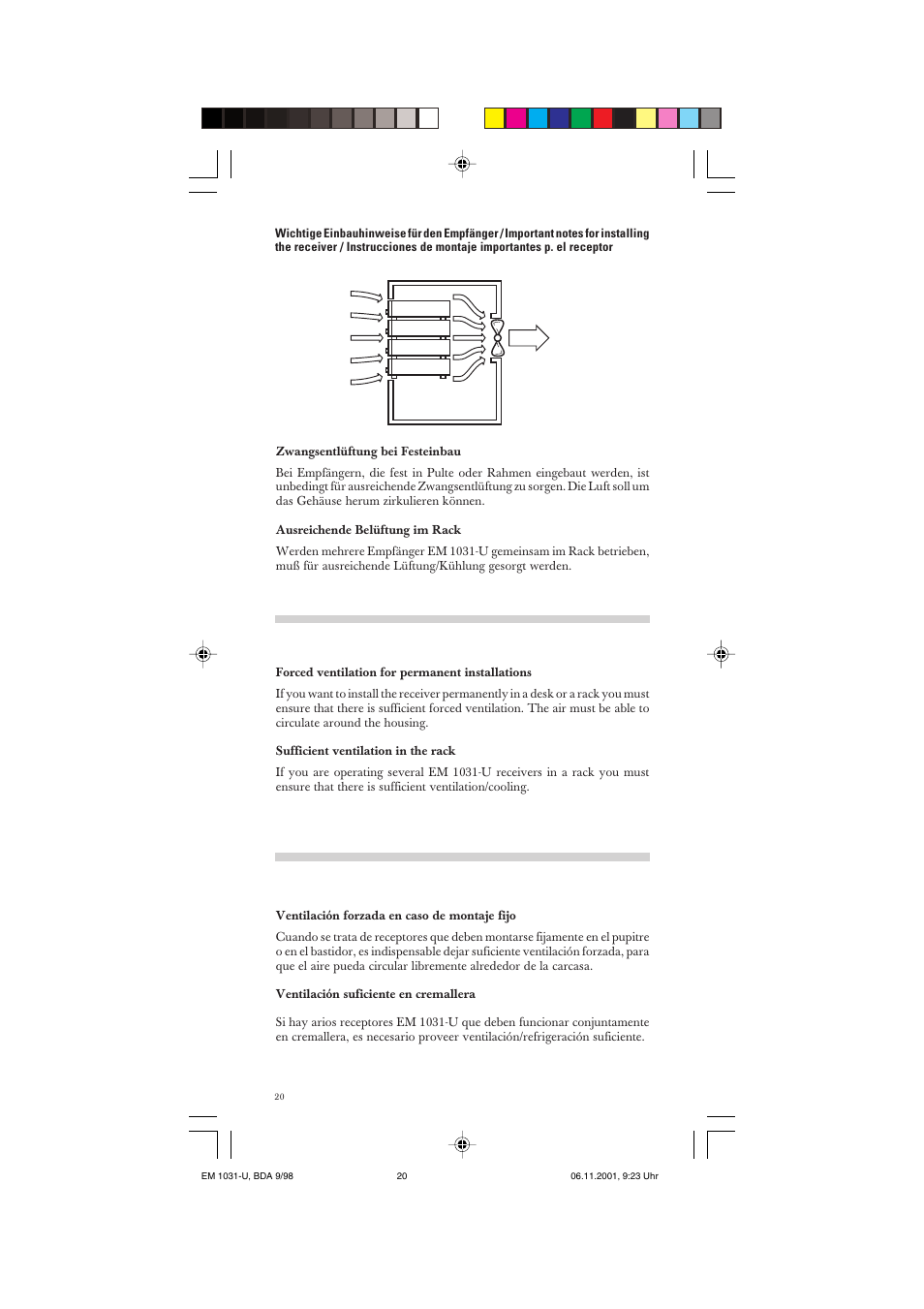 Sennheiser Receiver EM 1031-U User Manual | Page 20 / 40