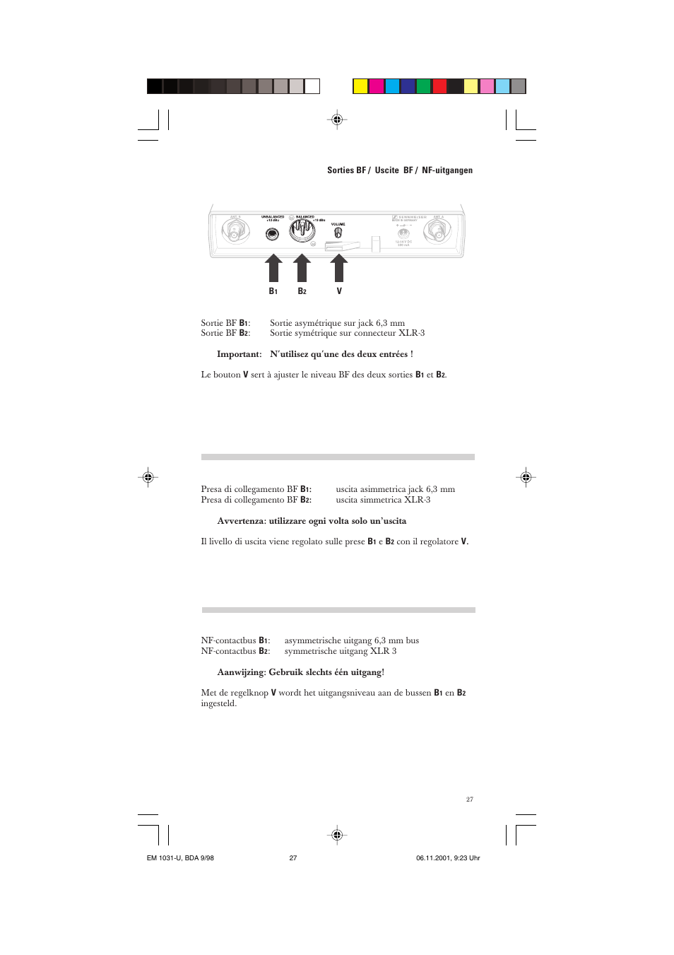 Sennheiser Receiver EM 1031-U User Manual | Page 27 / 40