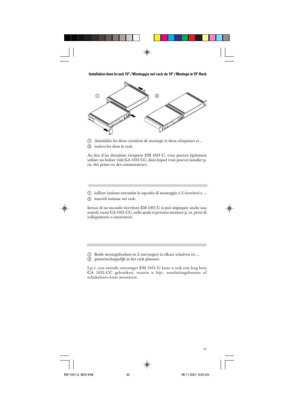 Sennheiser Receiver EM 1031-U User Manual | Page 33 / 40