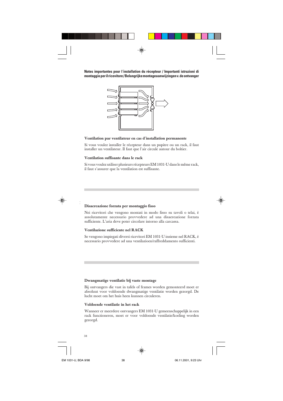 Sennheiser Receiver EM 1031-U User Manual | Page 38 / 40