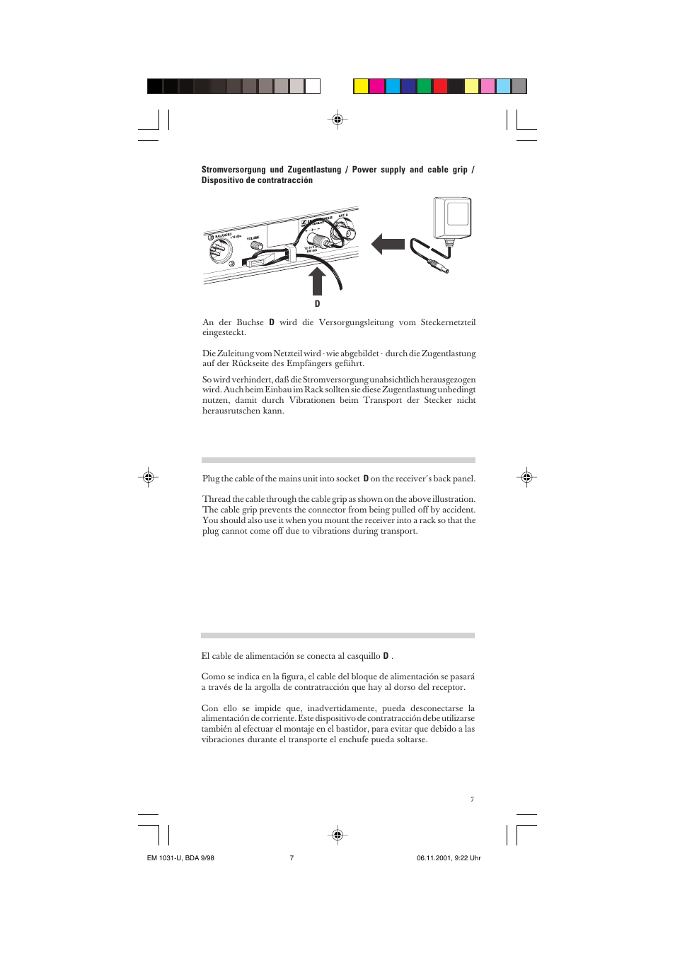 Sennheiser Receiver EM 1031-U User Manual | Page 7 / 40