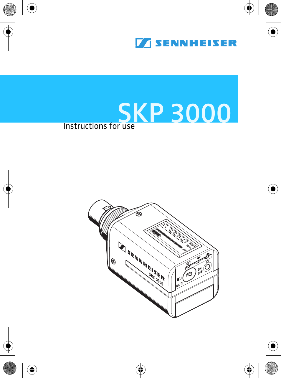 Sennheiser SKP 3000 User Manual | 34 pages