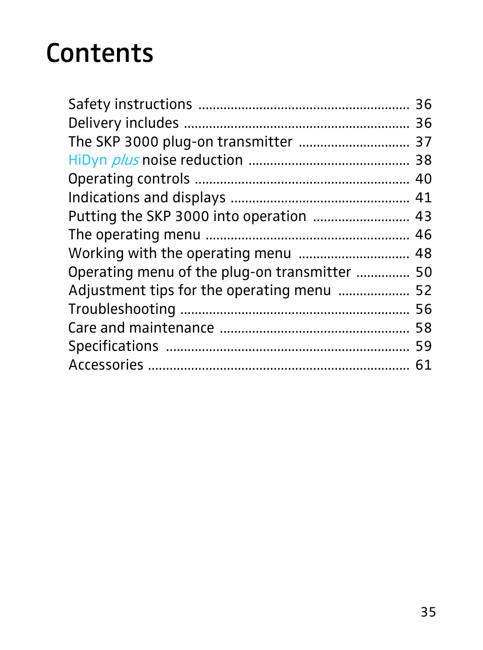 Sennheiser SKP 3000 User Manual | Page 3 / 34