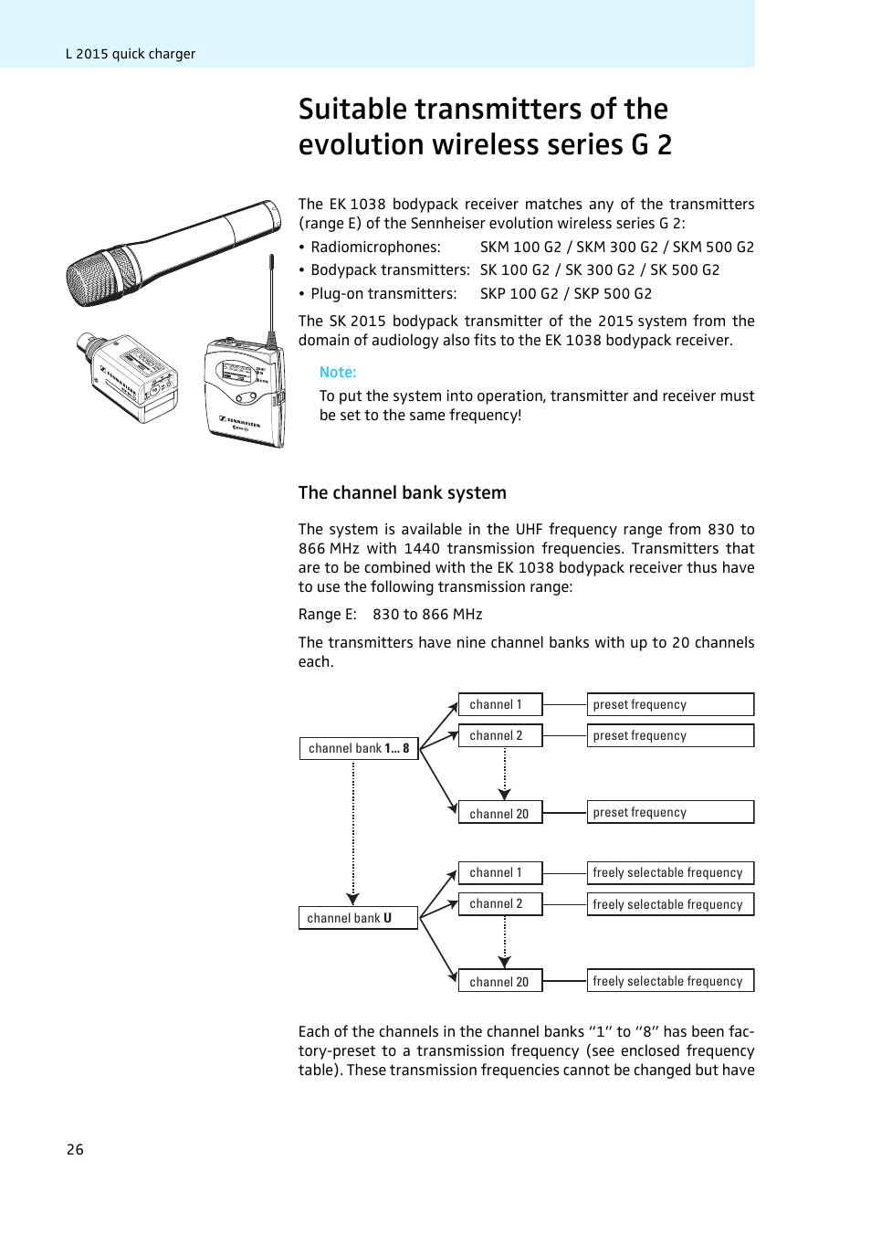 The channel bank system | Sennheiser LV308 User Manual | Page 26 / 60