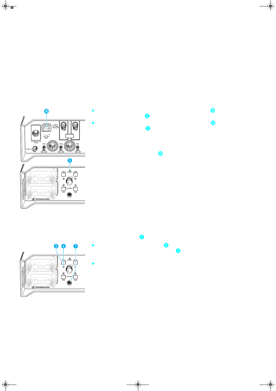 Bedienen | Sennheiser Quadpack qp 3041 User Manual | Page 12 / 51