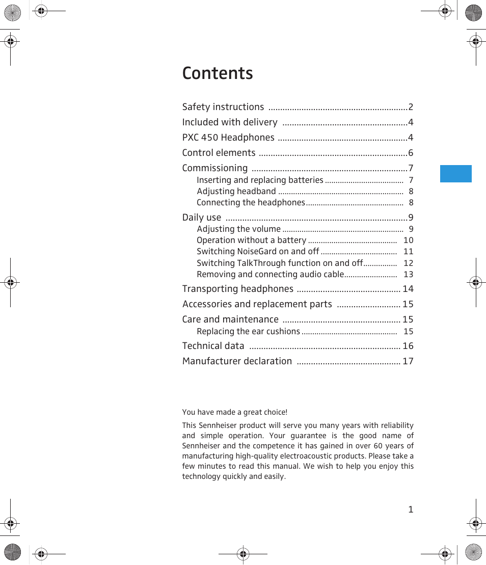 Sennheiser 500643 User Manual | Page 2 / 20