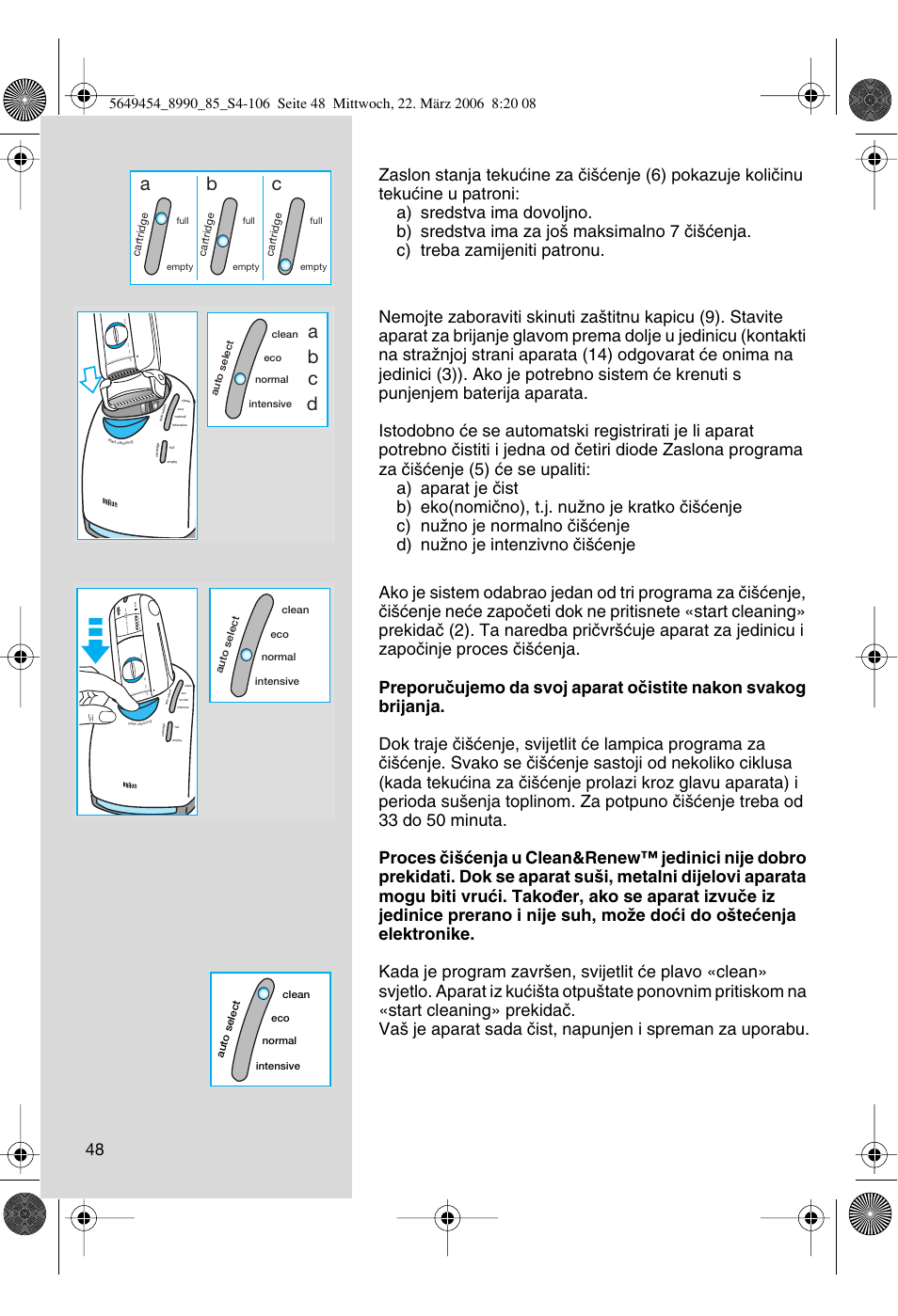 Ab c, Ab c d | Braun 8990 User Manual | Page 48 / 99