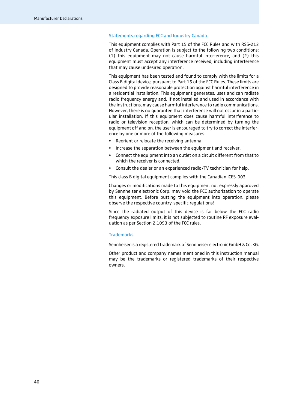 Sennheiser 504302 User Manual | Page 41 / 44