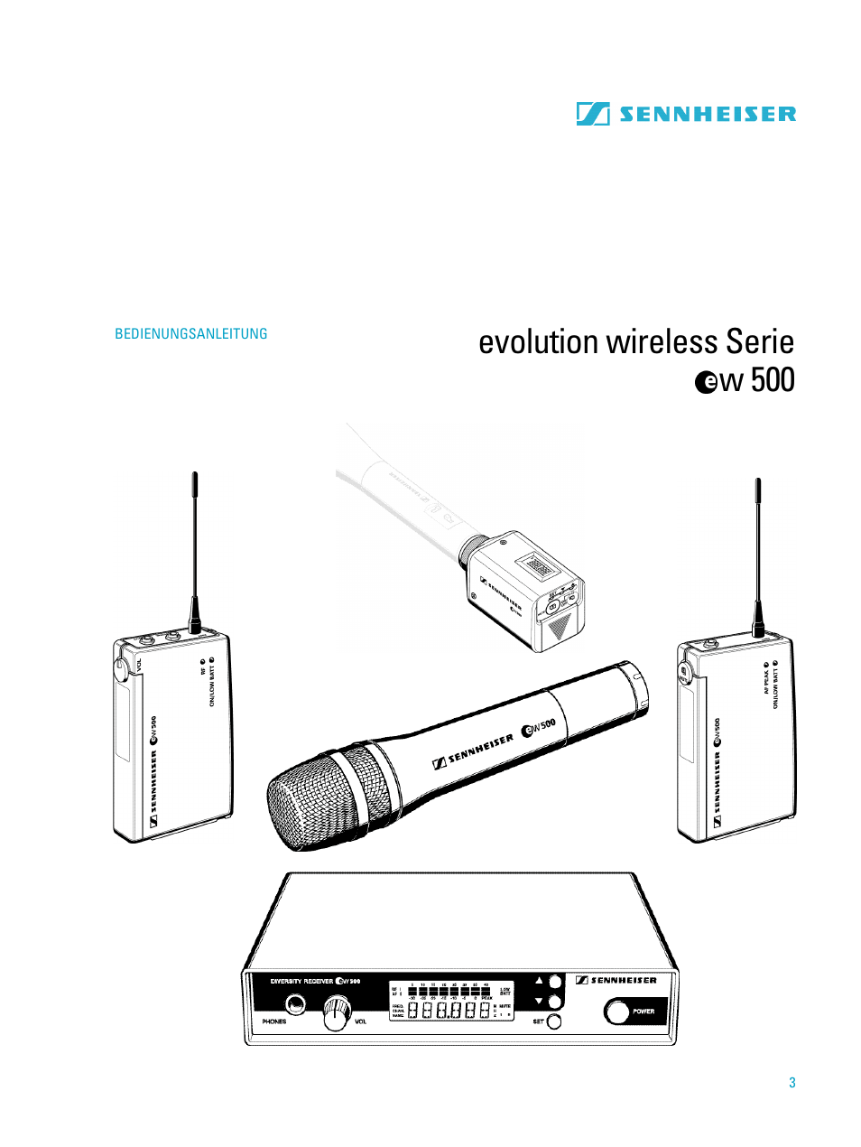 Sennheiser evolution wireless serie ew500 User Manual | 204 pages