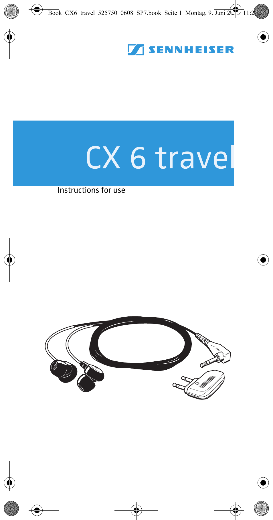 Sennheiser CX 6 Travel User Manual | 8 pages
