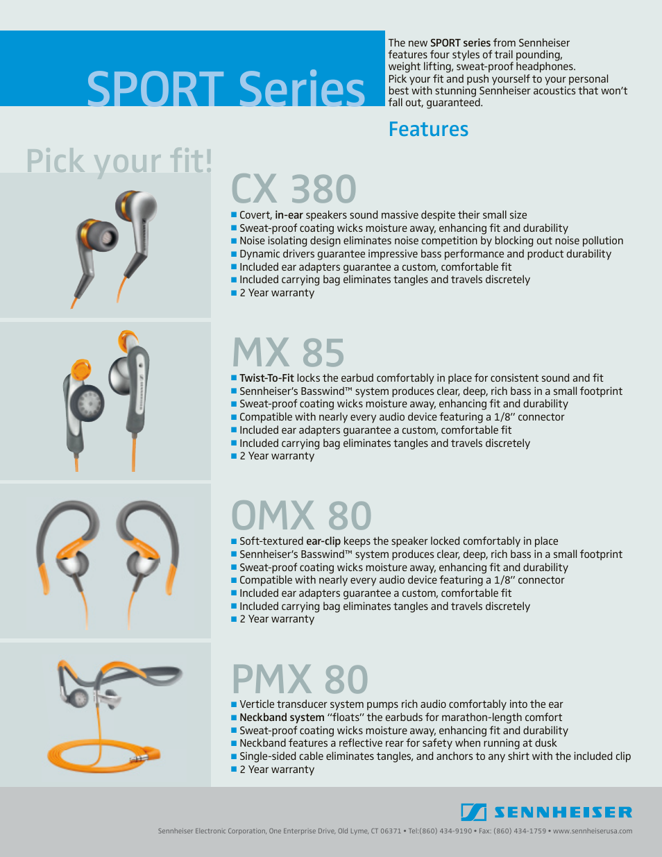 Sennheiser CX 380 User Manual | 2 pages