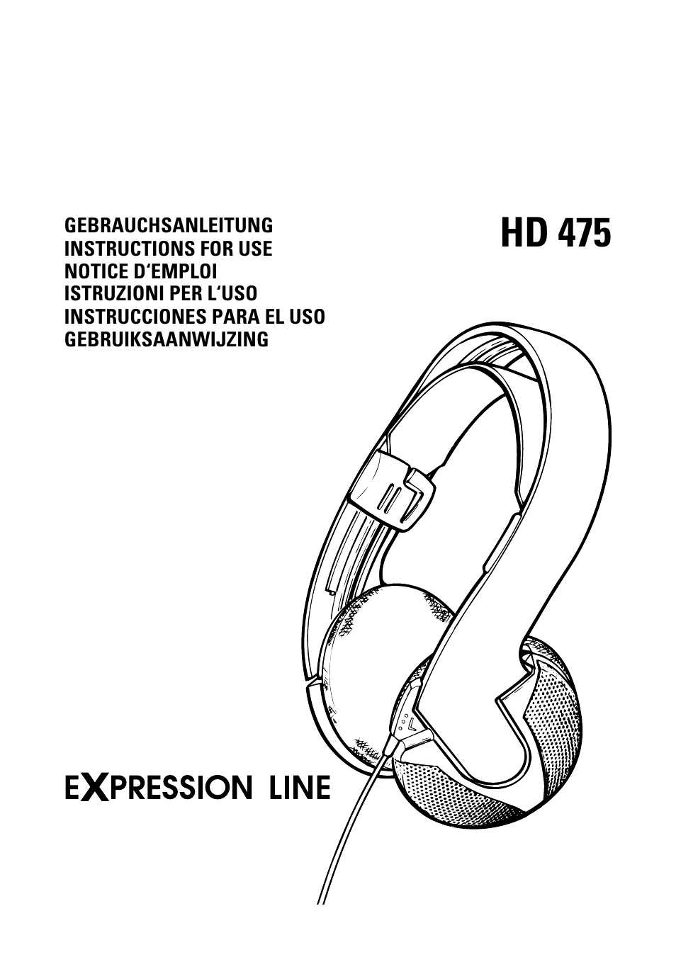 Sennheiser Expression Line HD 475 User Manual | 8 pages