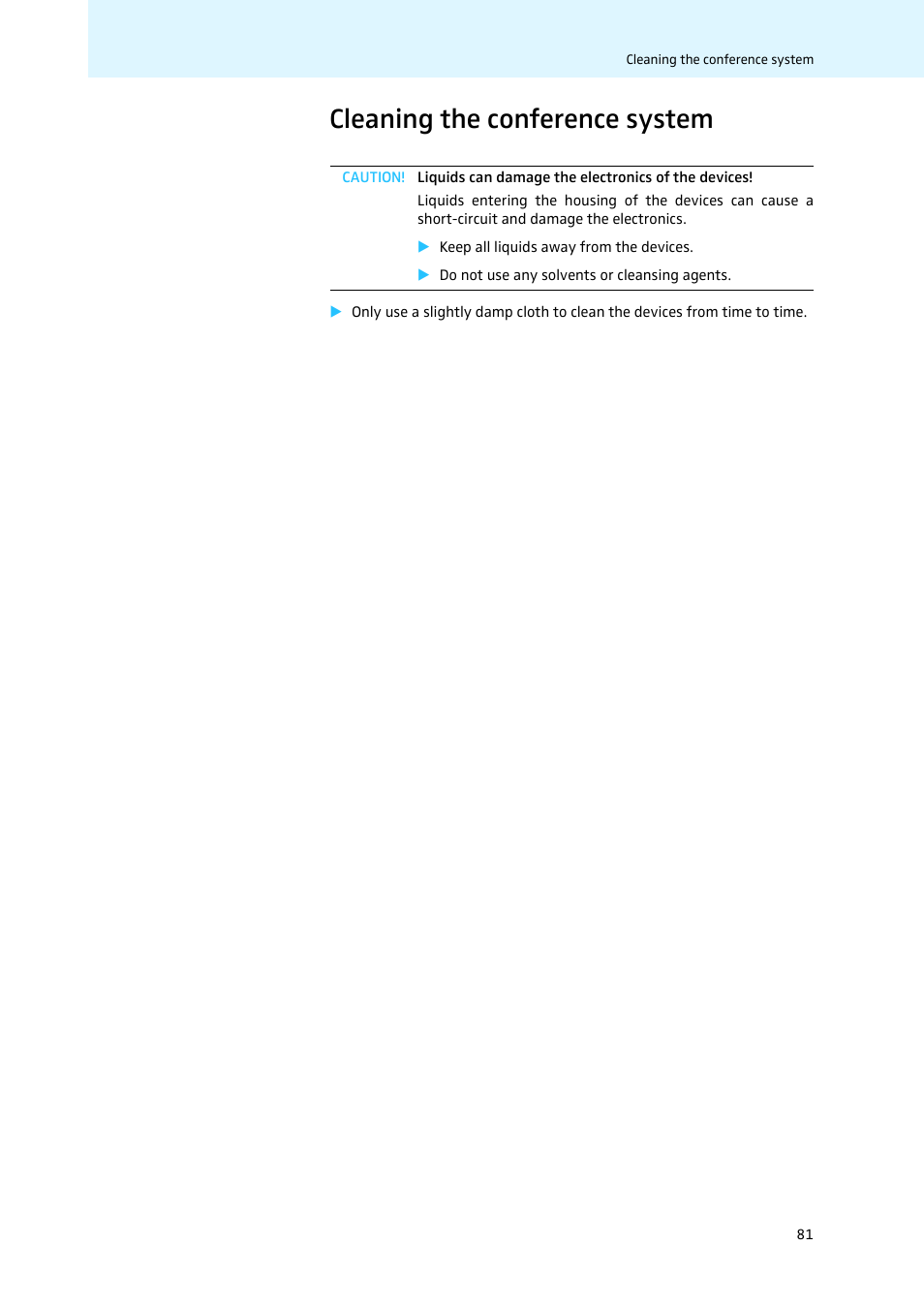 Cleaning the conference system | Sennheiser WiCOS User Manual | Page 83 / 92