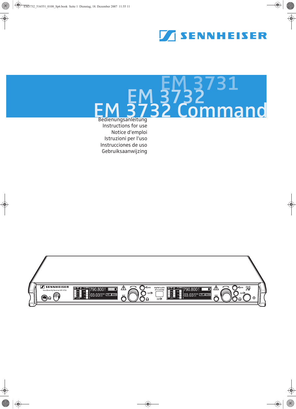 Sennheiser EM 3732 User Manual | 269 pages