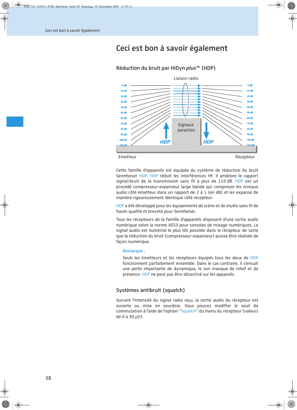 Ceci est bon à savoir également | Sennheiser EM 3732 User Manual | Page 130 / 269