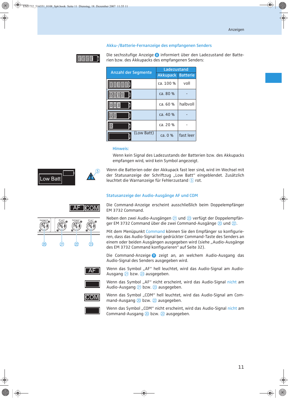 Com af af com | Sennheiser EM 3732 User Manual | Page 15 / 269