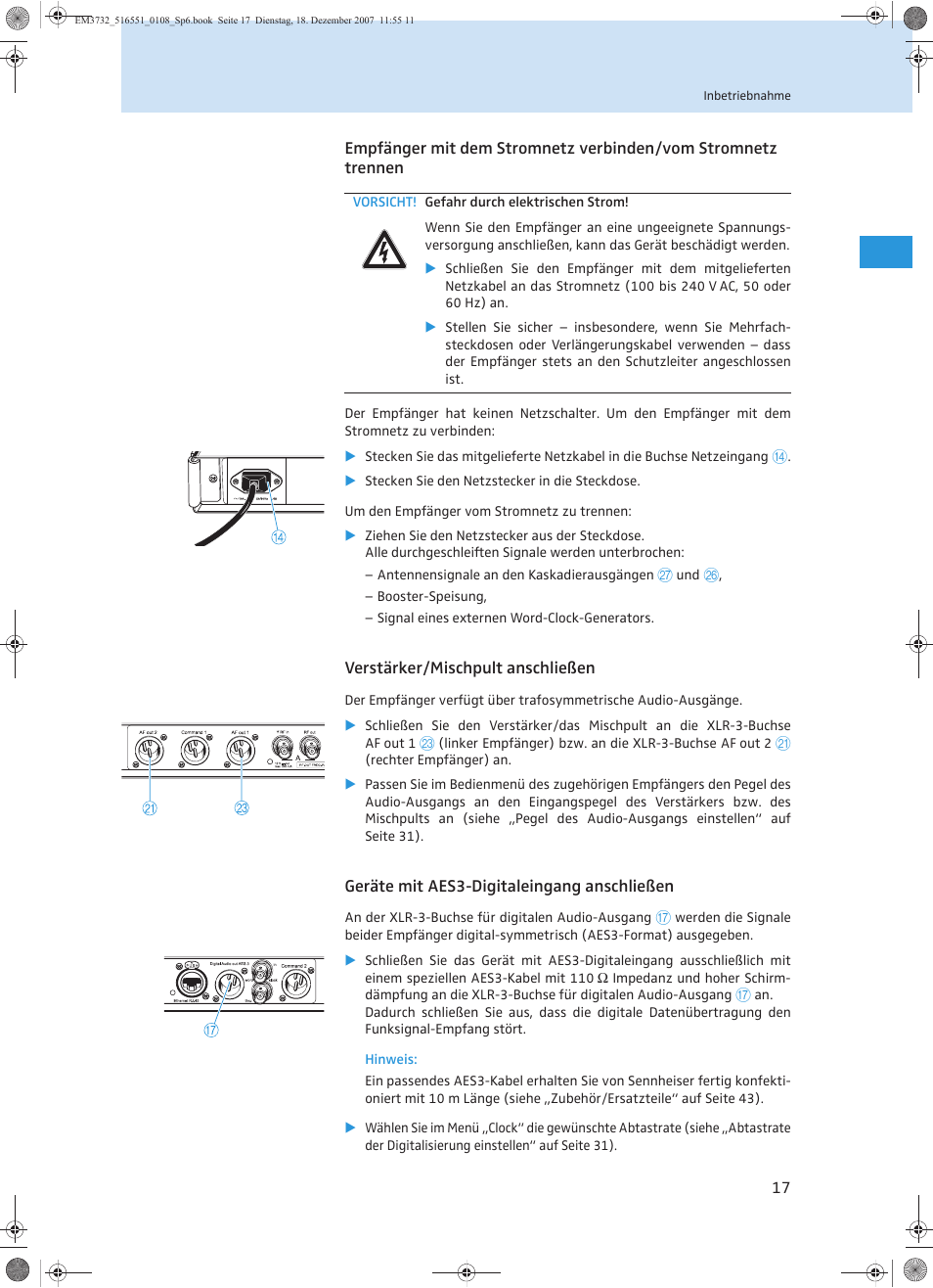 Sennheiser EM 3732 User Manual | Page 21 / 269