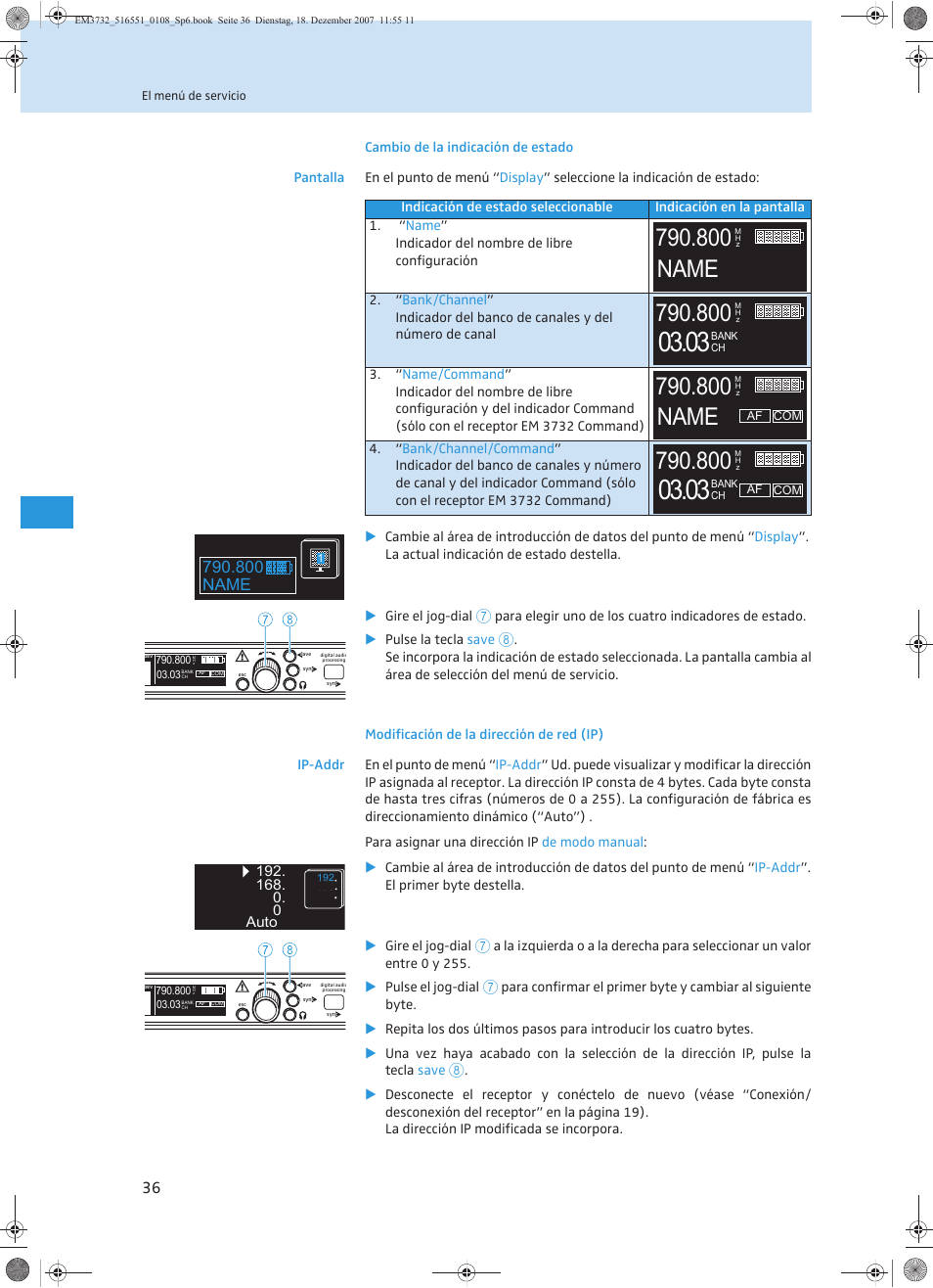 800 name | Sennheiser EM 3732 User Manual | Page 216 / 269