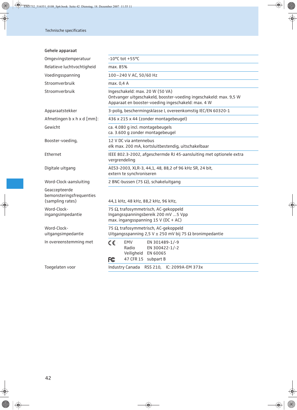 Sennheiser EM 3732 User Manual | Page 266 / 269