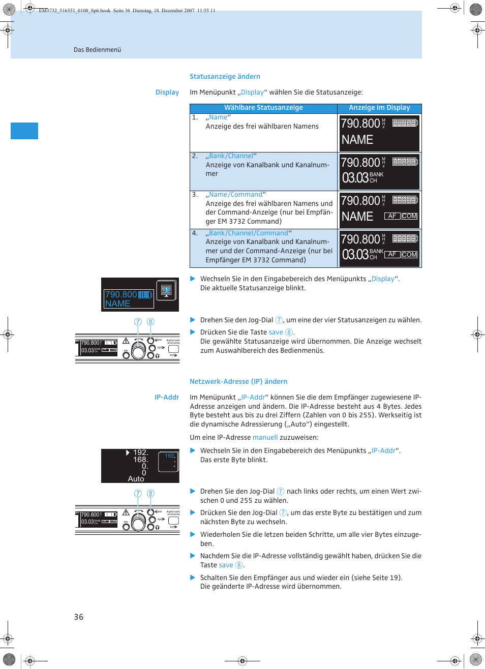 800 name | Sennheiser EM 3732 User Manual | Page 40 / 269