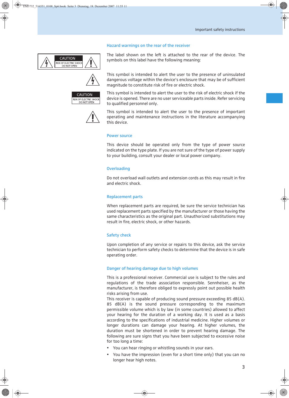 Sennheiser EM 3732 User Manual | Page 51 / 269