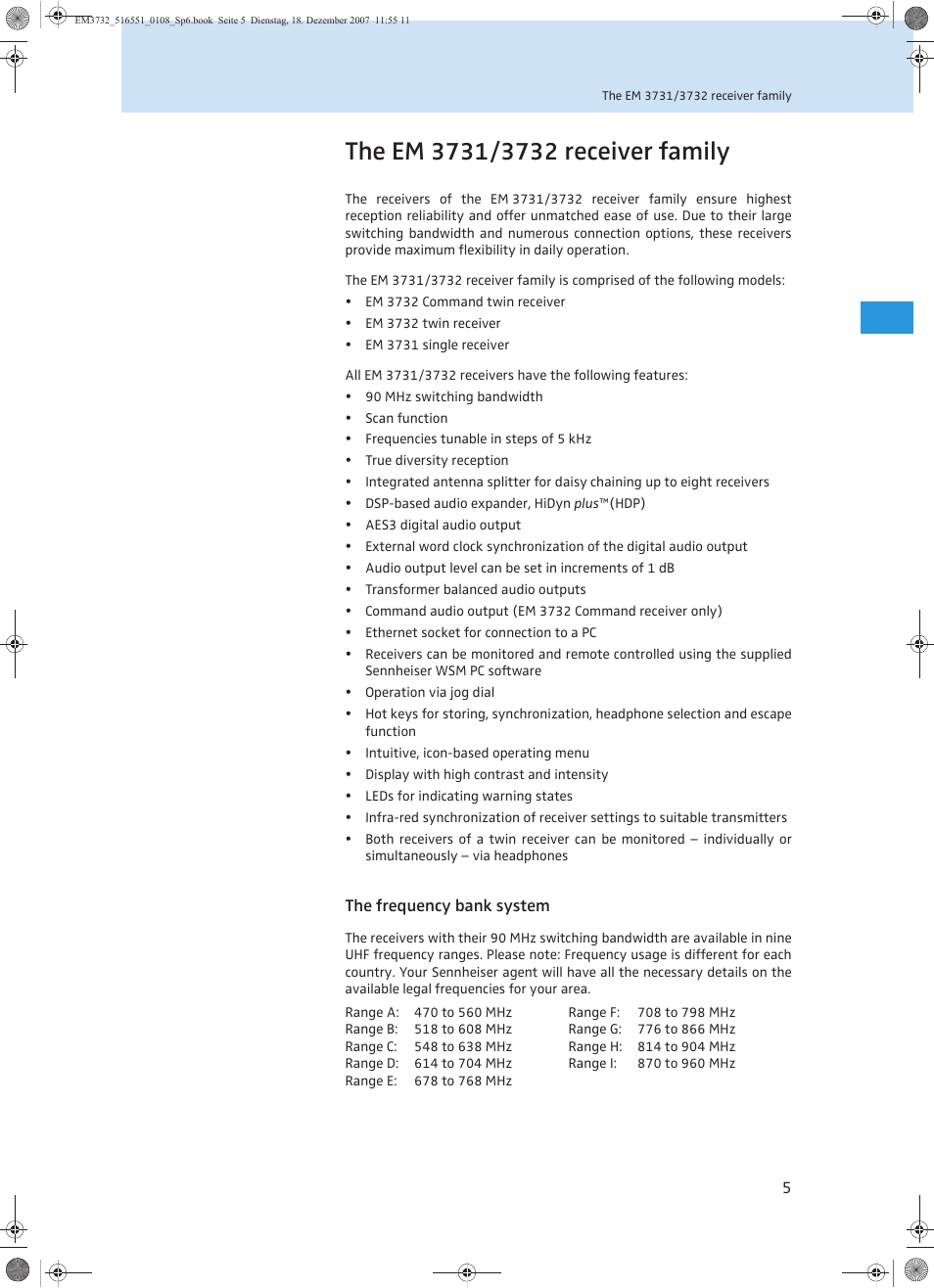 Sennheiser EM 3732 User Manual | Page 53 / 269