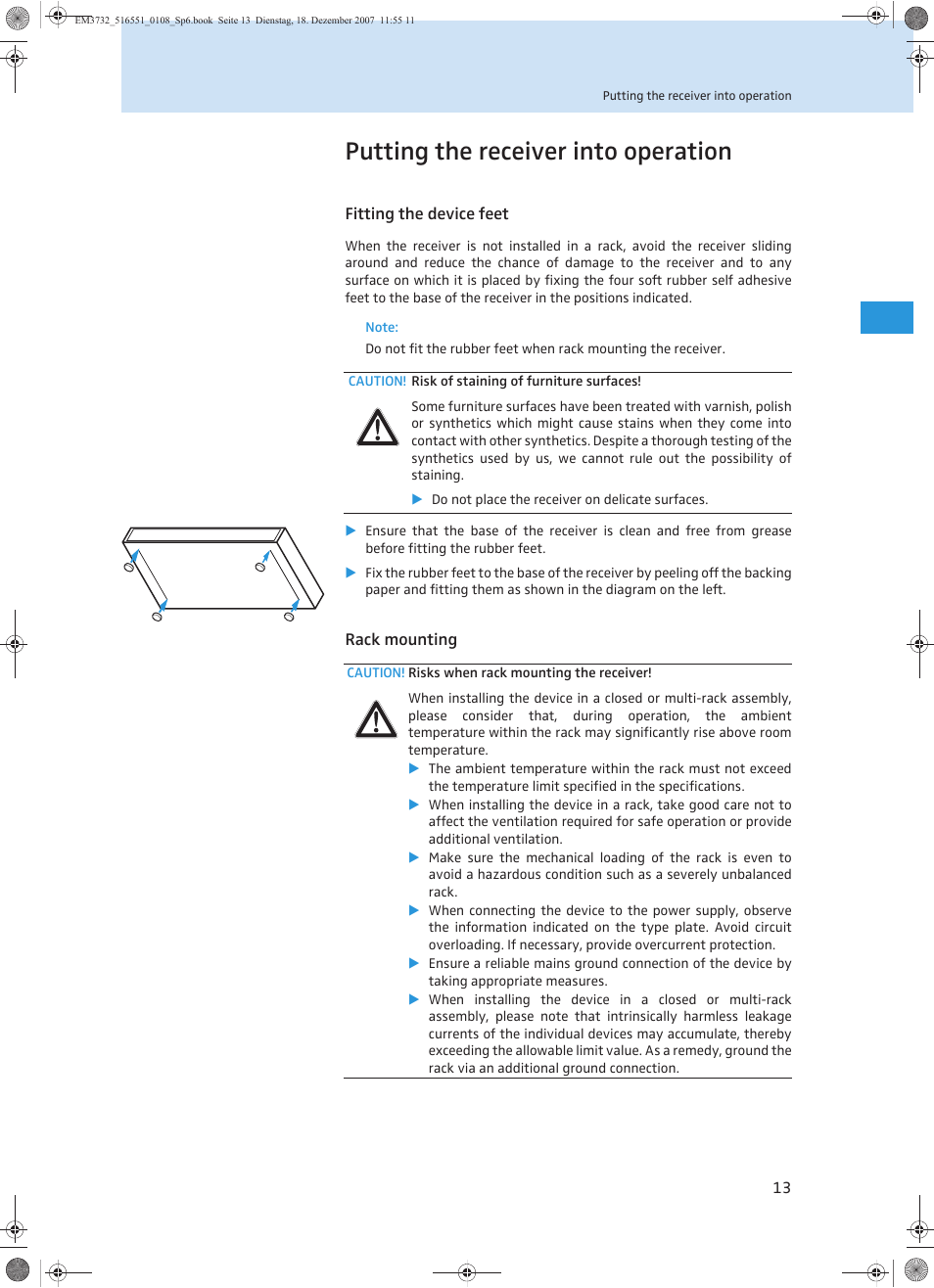 Putting the receiver into operation | Sennheiser EM 3732 User Manual | Page 61 / 269