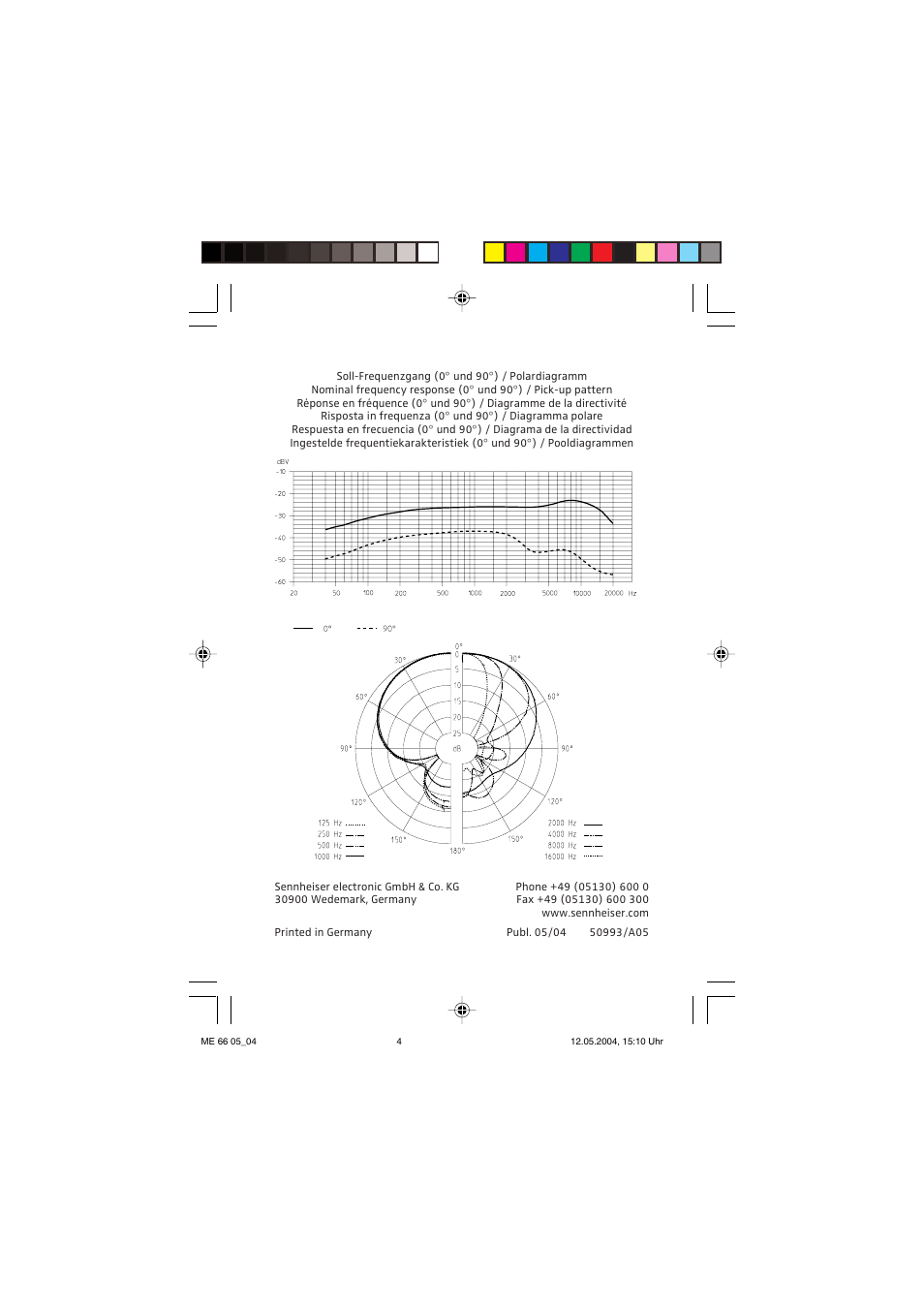 Sennheiser ME 66 User Manual | Page 4 / 4