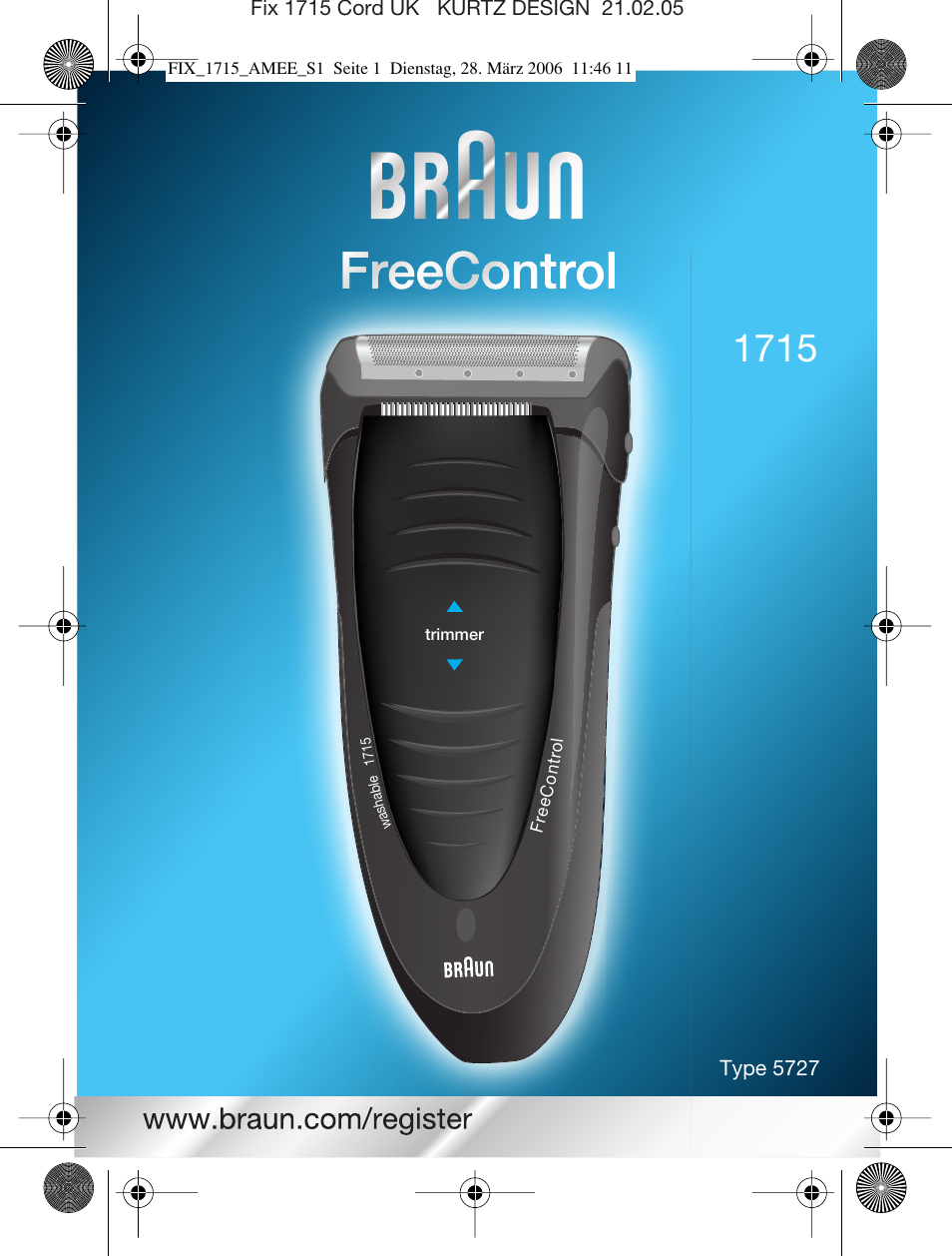 Braun 1715 User Manual | 41 pages