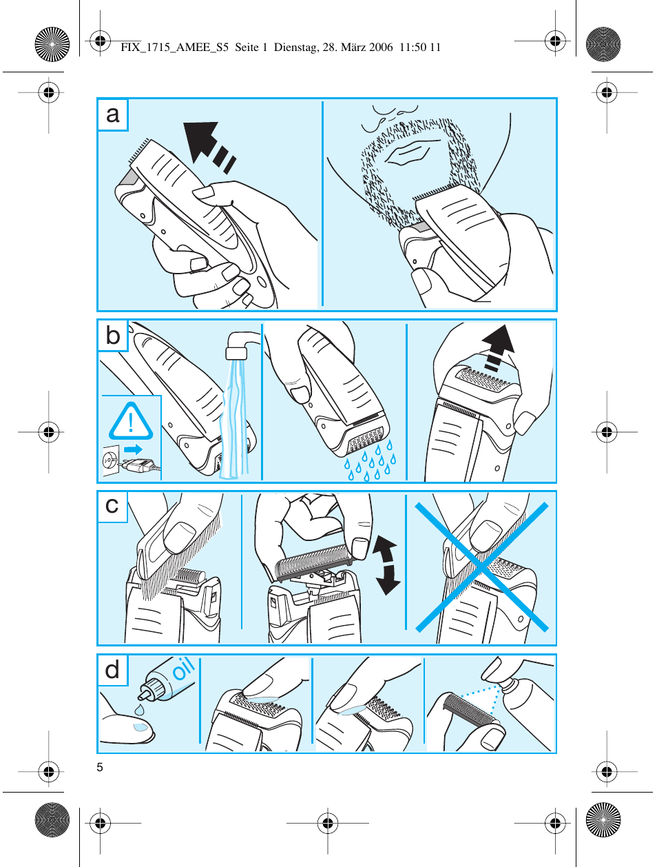 Ad oil b c | Braun 1715 User Manual | Page 4 / 41
