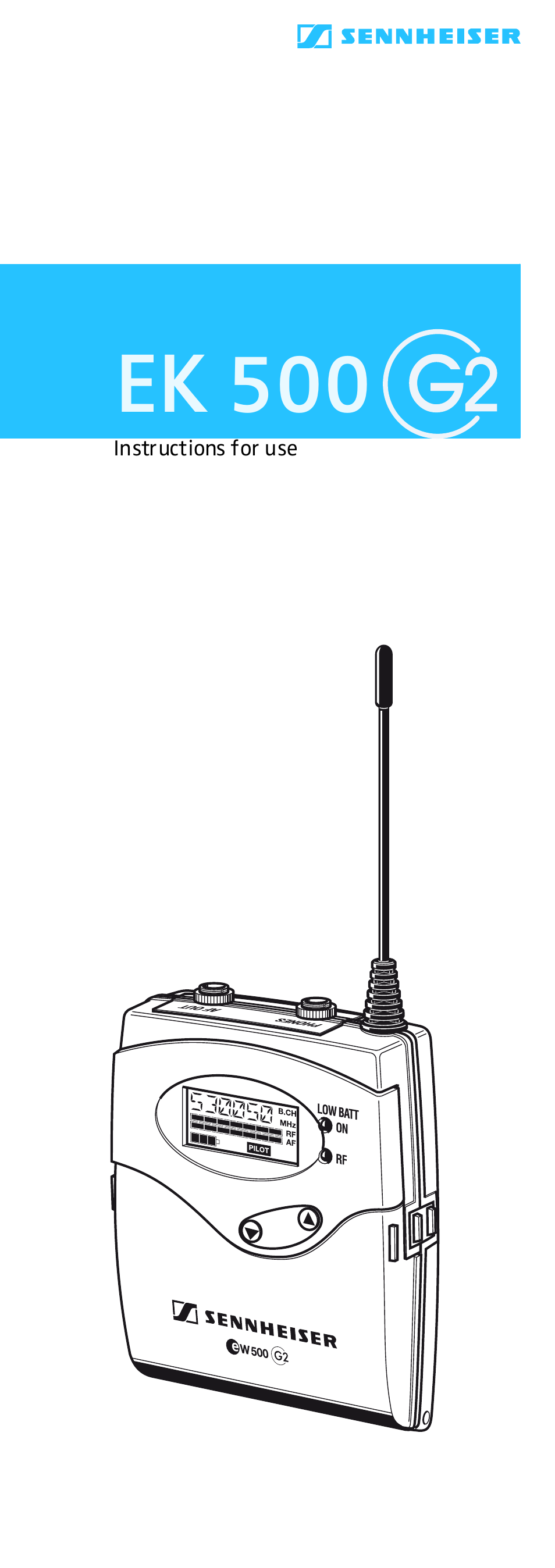 Sennheiser EK 500 G2 User Manual | 33 pages