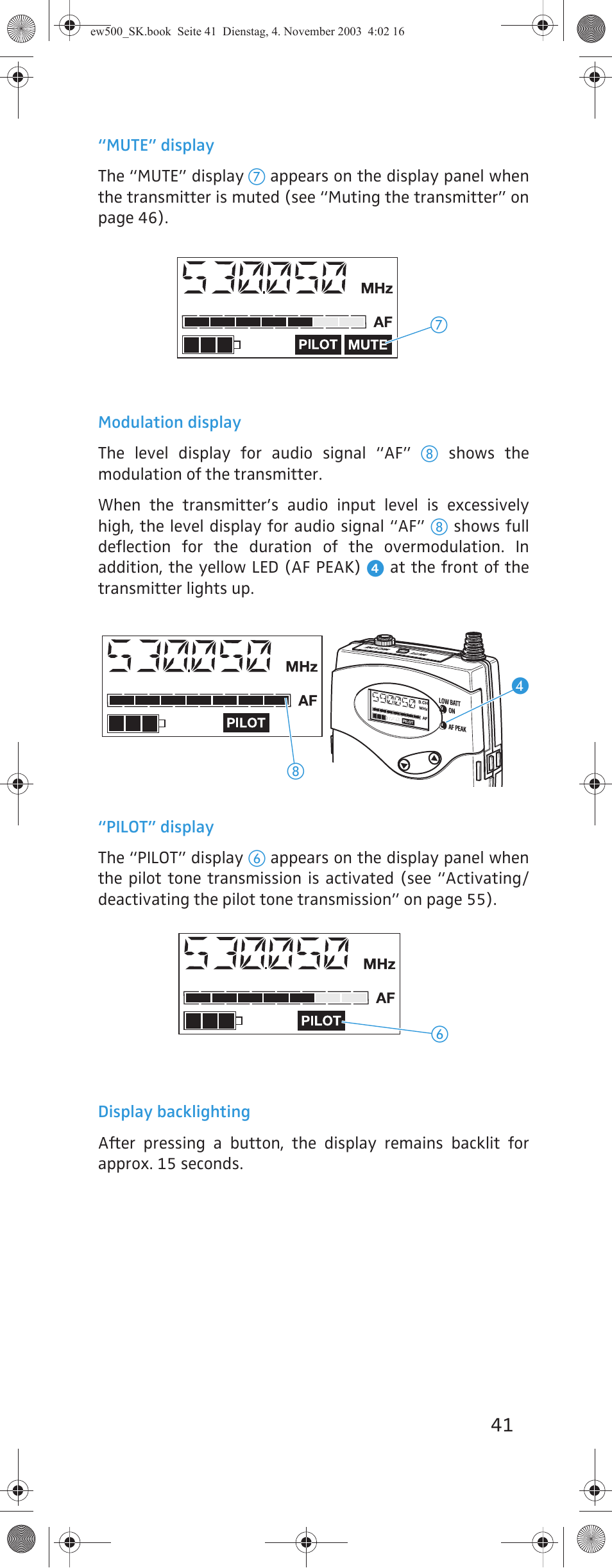 Sennheiser SK 500 G2 User Manual | Page 9 / 29
