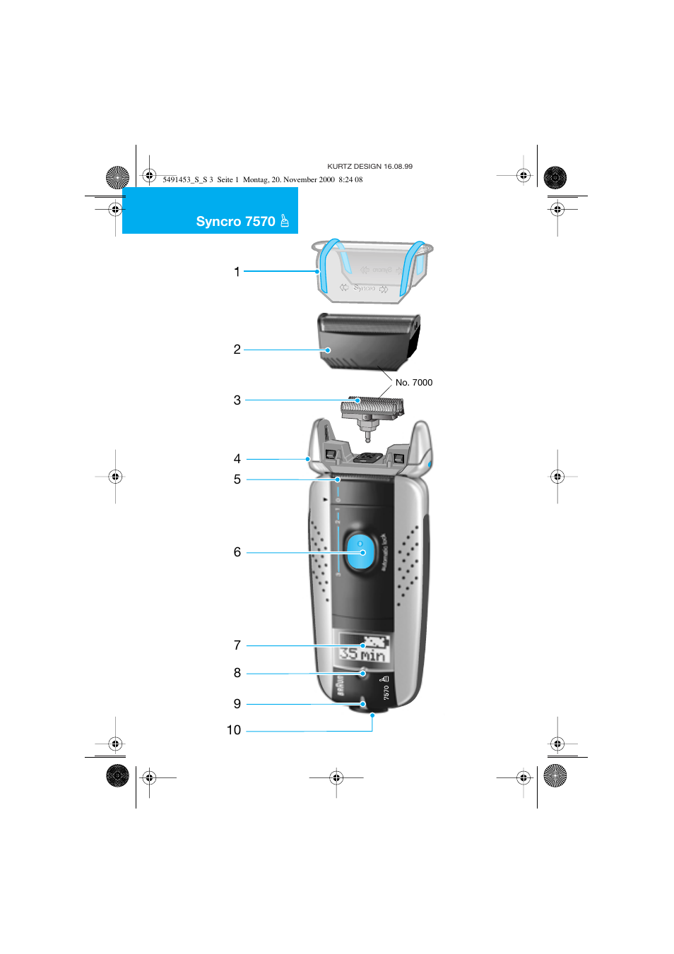 Syncro 7570 | Braun 7570 User Manual | Page 3 / 71