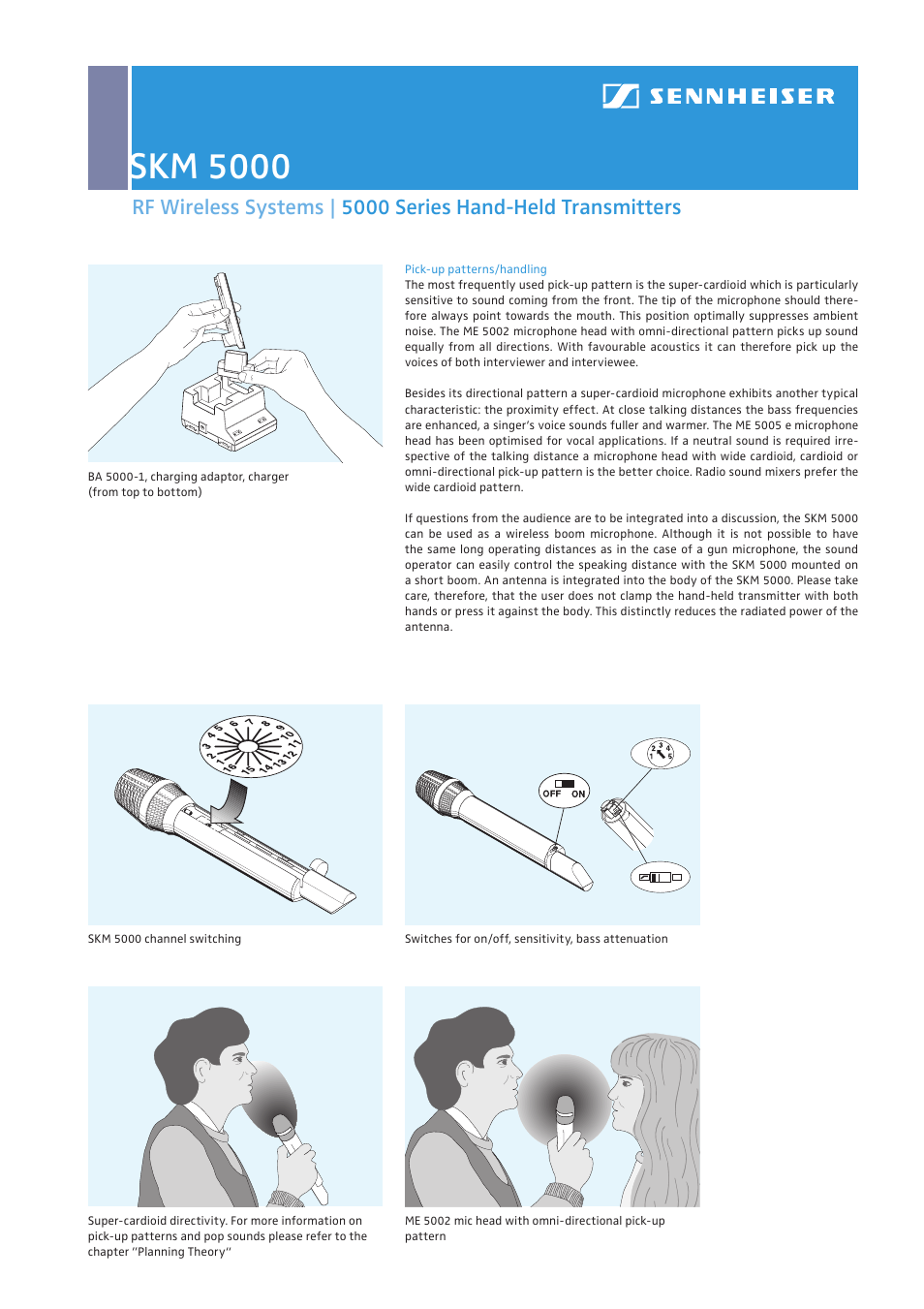 Skm 5000 | Sennheiser SKM 5000 User Manual | Page 4 / 4