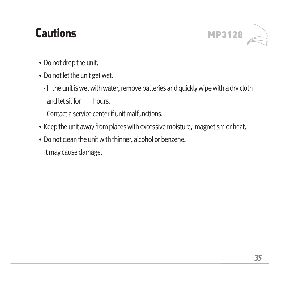 Autions | Sennheiser Digital Audio Player MP3128 User Manual | Page 38 / 44